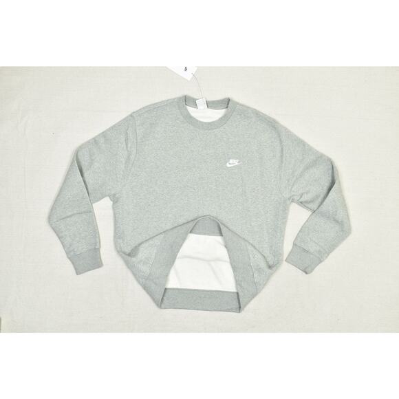 NEW Nike Sportswear Fleece Heather Crewneck Sweatshirt Size L BV2662-063 Large - Picture 5 of 8